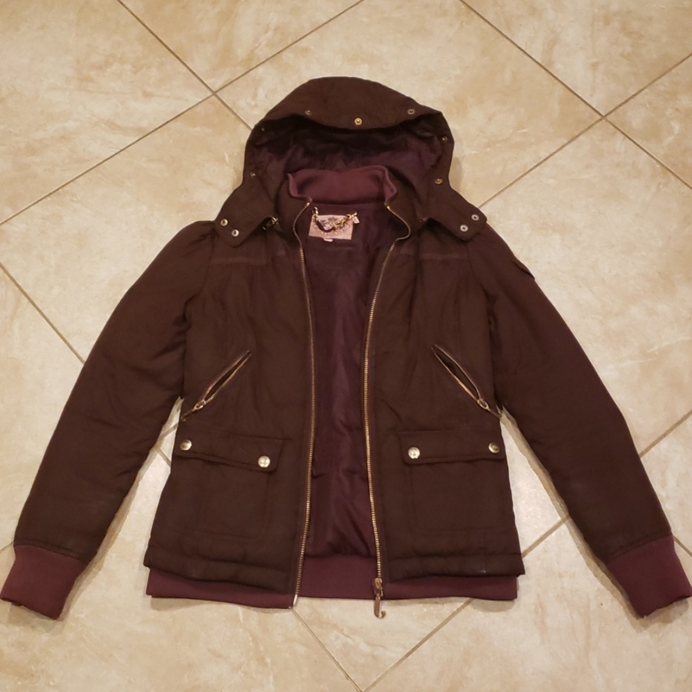Juicy Couture plum winter jacket